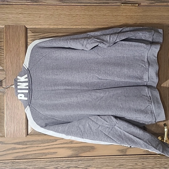A2. PINK by VS gray and white sweatshirt - Picture 4 of 4